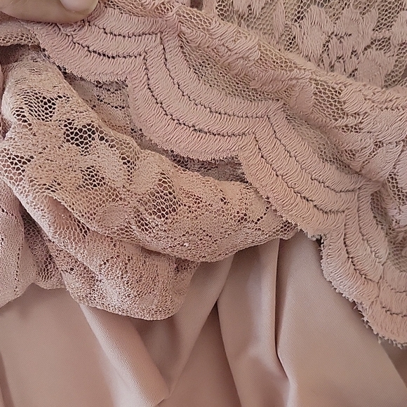 Pink Lace Off-Shoulder Top - Picture 6 of 8